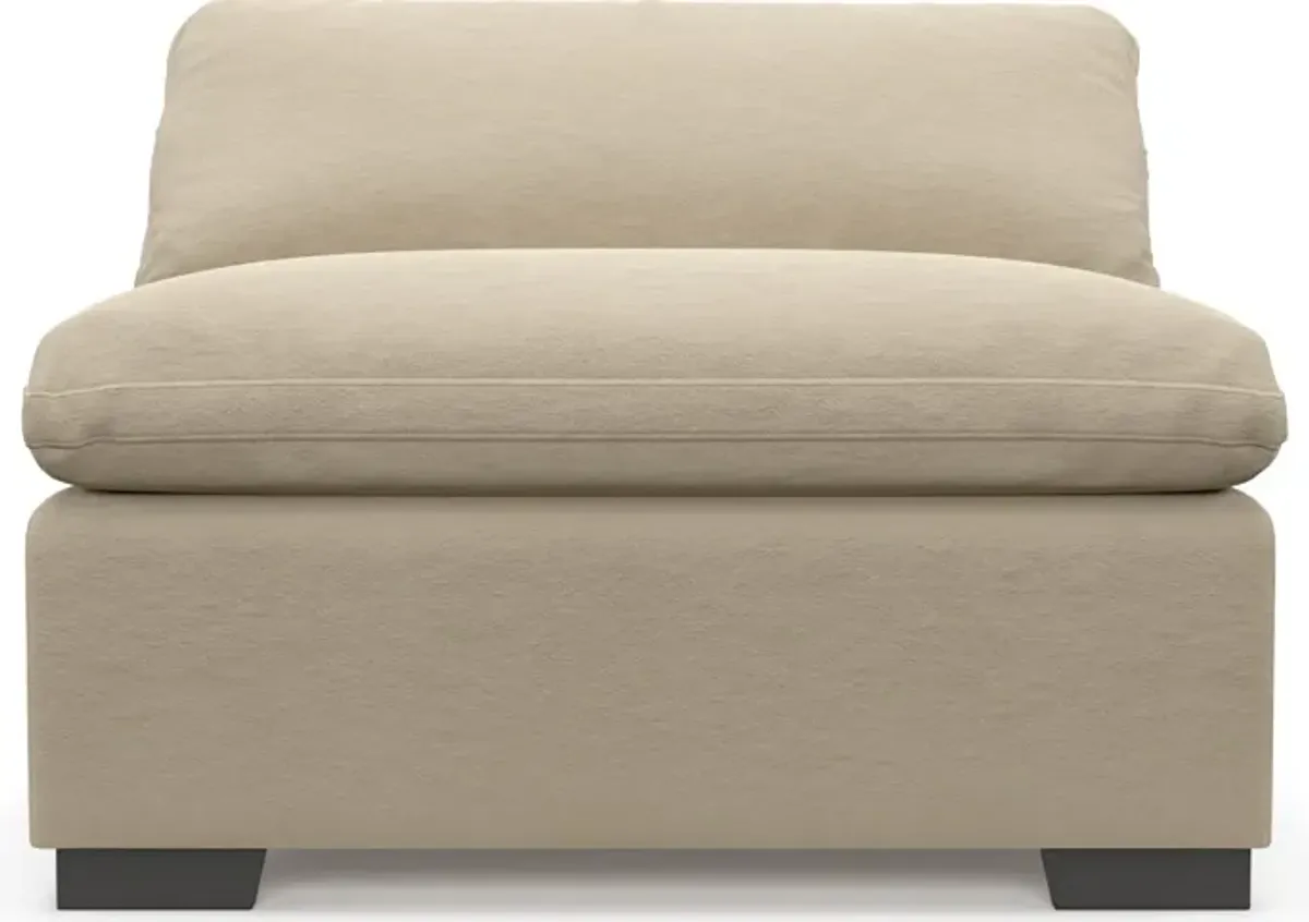 Plush Core Comfort Armless Chair - Merrimac Ecru