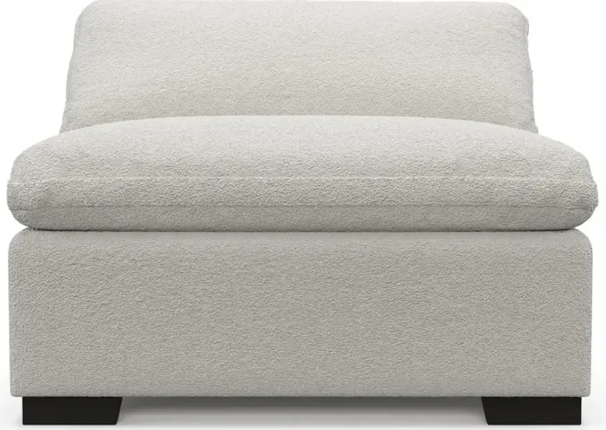 Plush Core Comfort Armless Chair - Texel Gray
