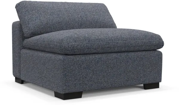 Plush Core Comfort Armless Chair - Haley Navy