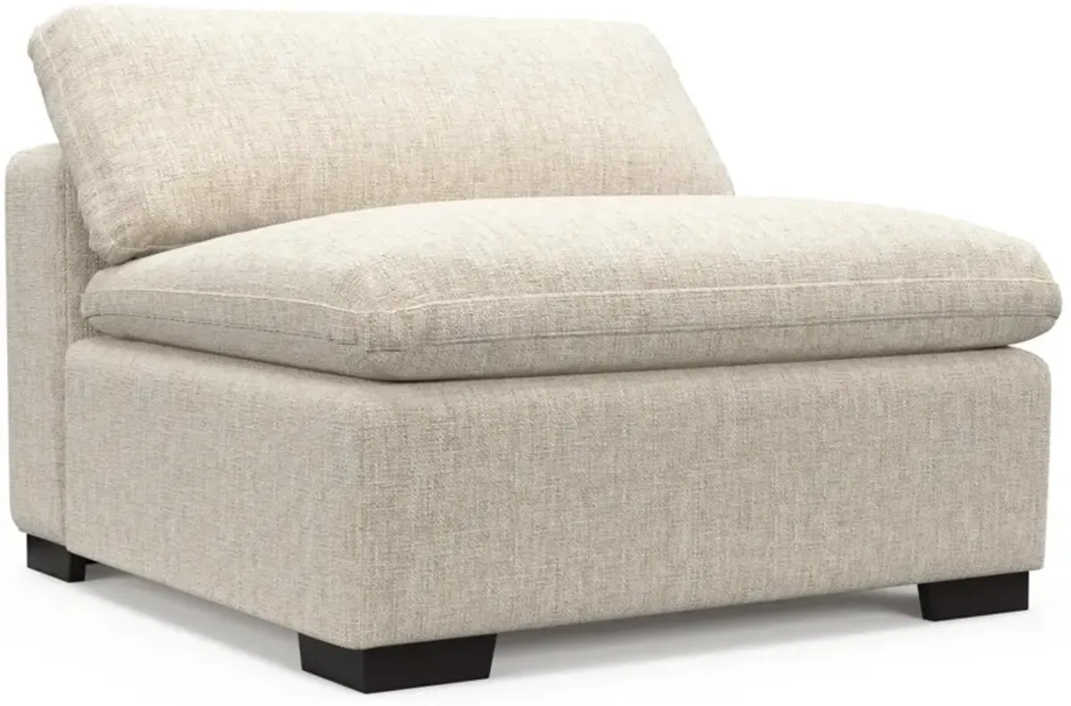 Plush Core Comfort Armless Chair - Haley Ivory