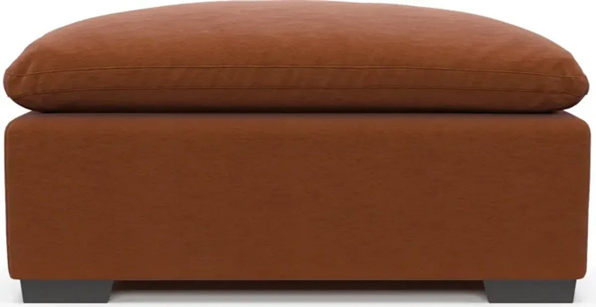 Plush Core Comfort Ottoman - Merrimac Brick