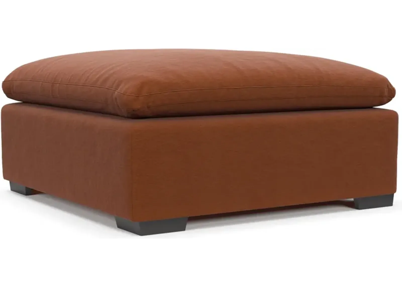 Plush Core Comfort Ottoman - Merrimac Brick