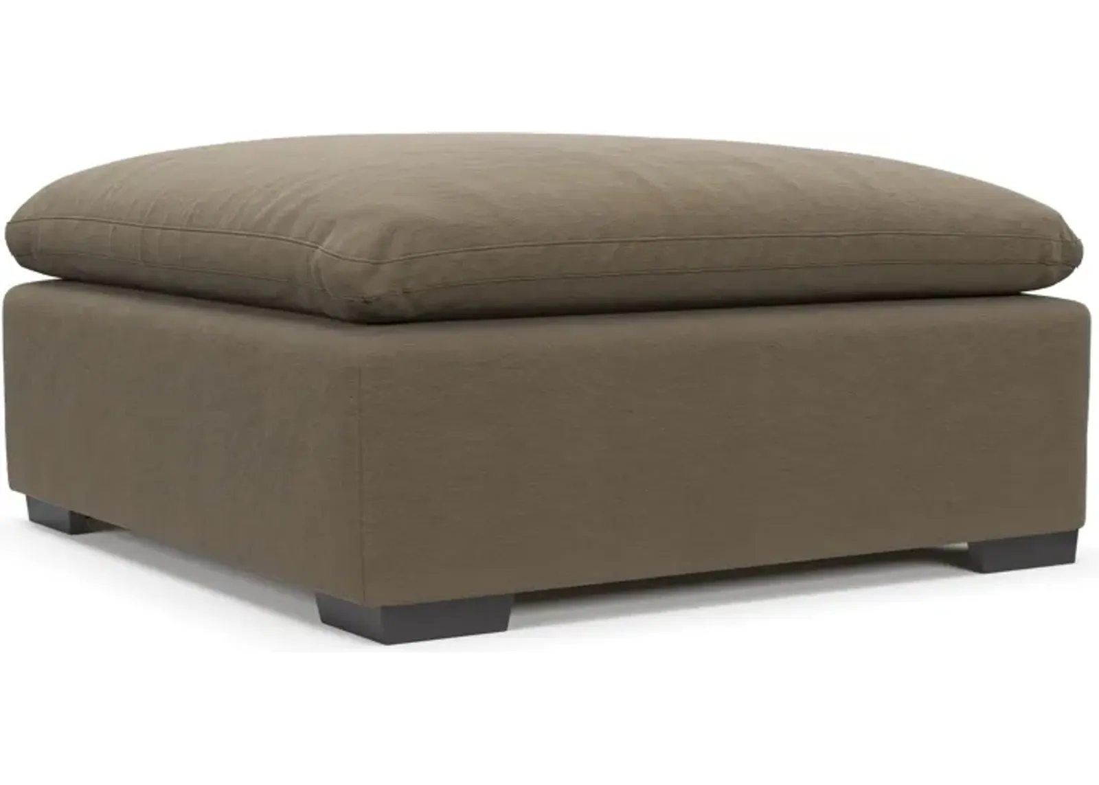 Plush Core Comfort Ottoman - Merrimac Brownstone