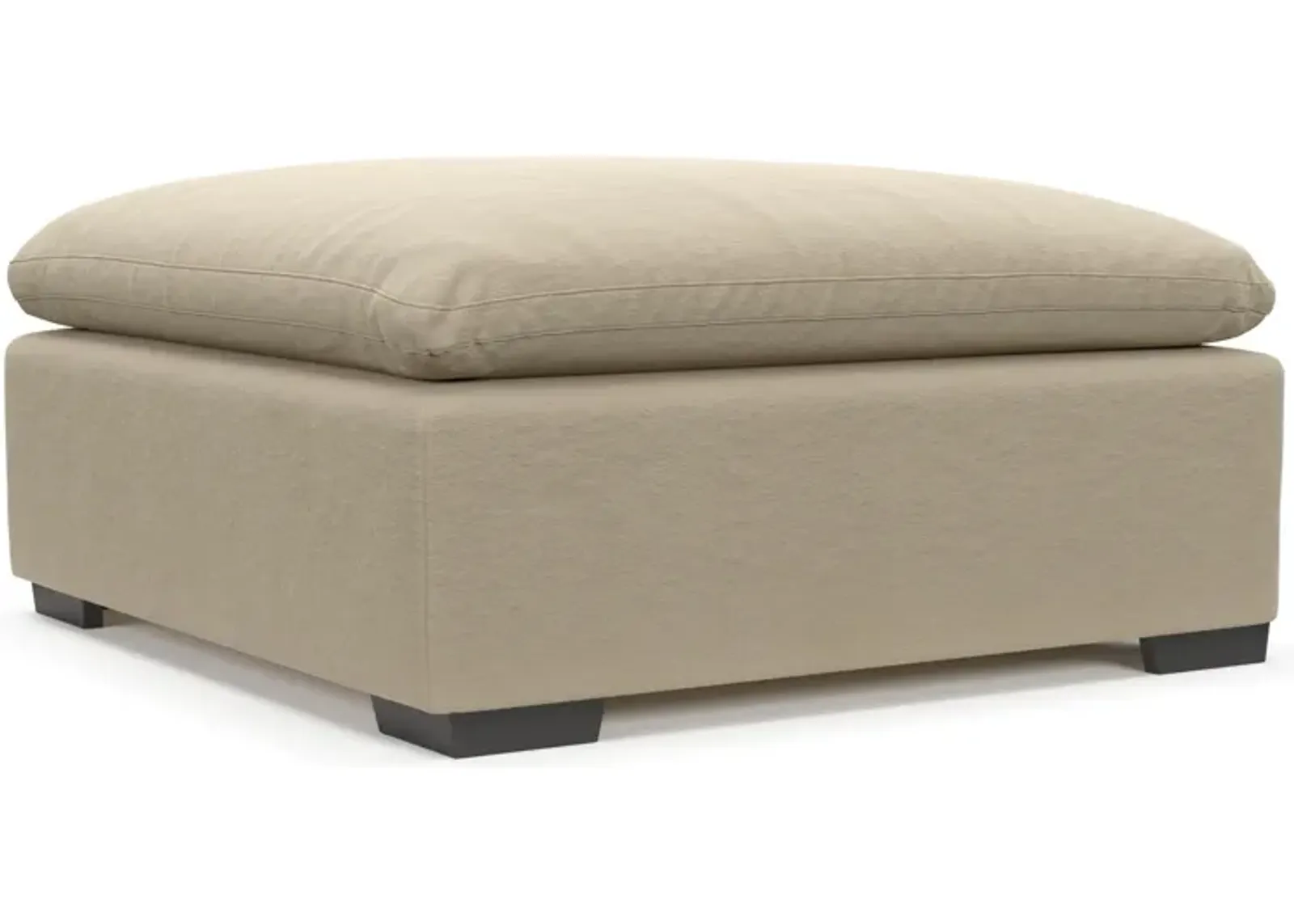 Plush Core Comfort Ottoman - Merrimac Ecru