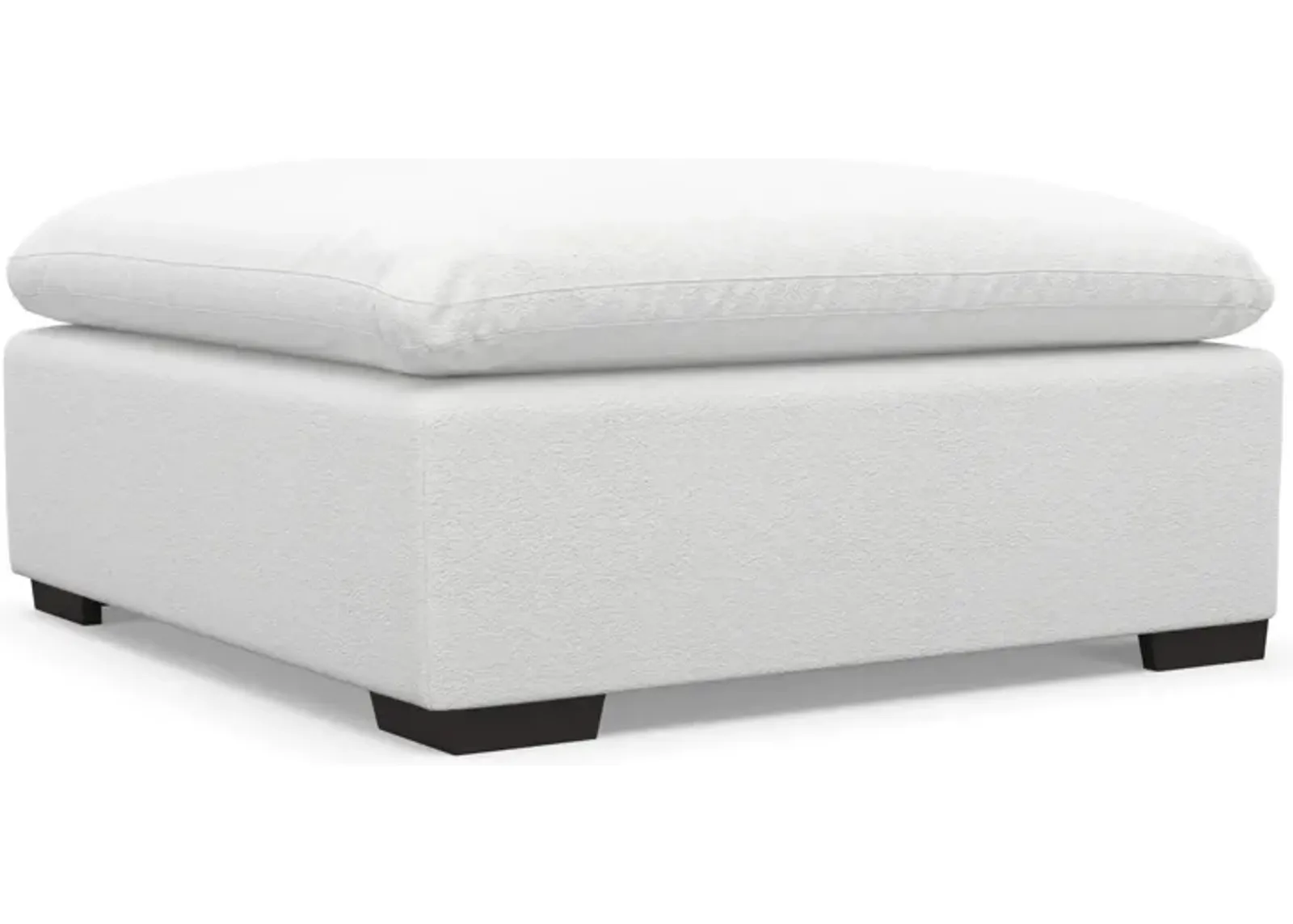 Plush Core Comfort Ottoman - Lovie Chalk