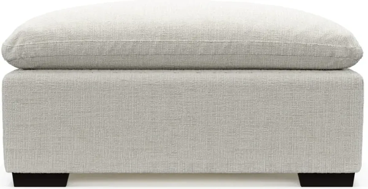 Plush Core Comfort Ottoman - Bantu Pearl