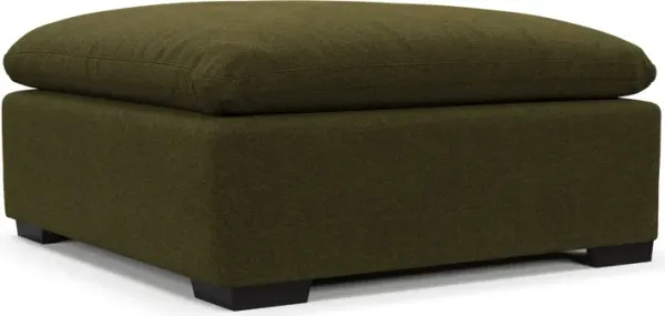 Plush Core Comfort Ottoman - Midcentury Peat