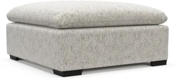 Plush Core Comfort Ottoman - Haley Oyster