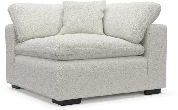 Plush Core Comfort Corner Chair - River Rock Ivory