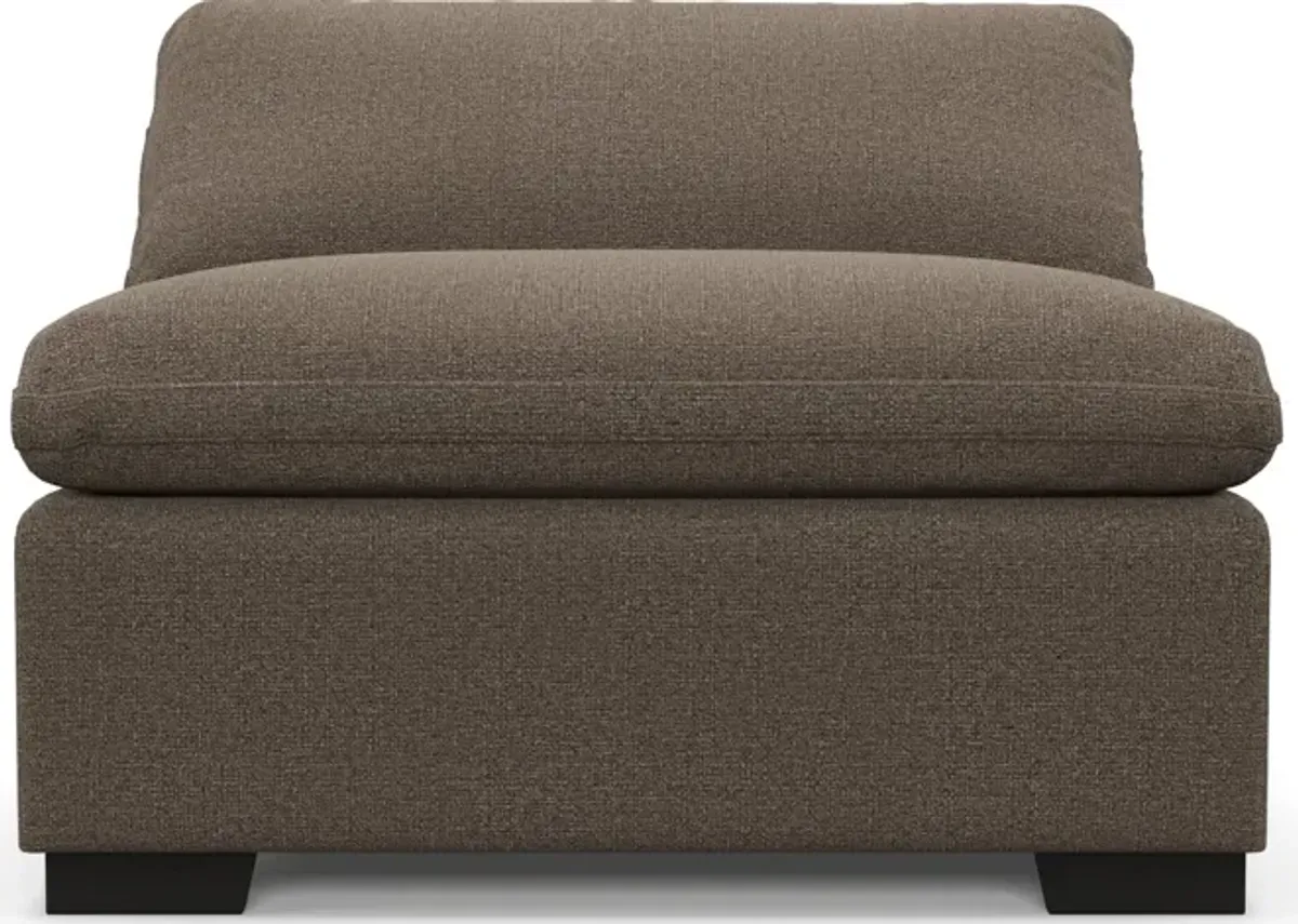 Plush Core Comfort Armless Chair - Liv Umber