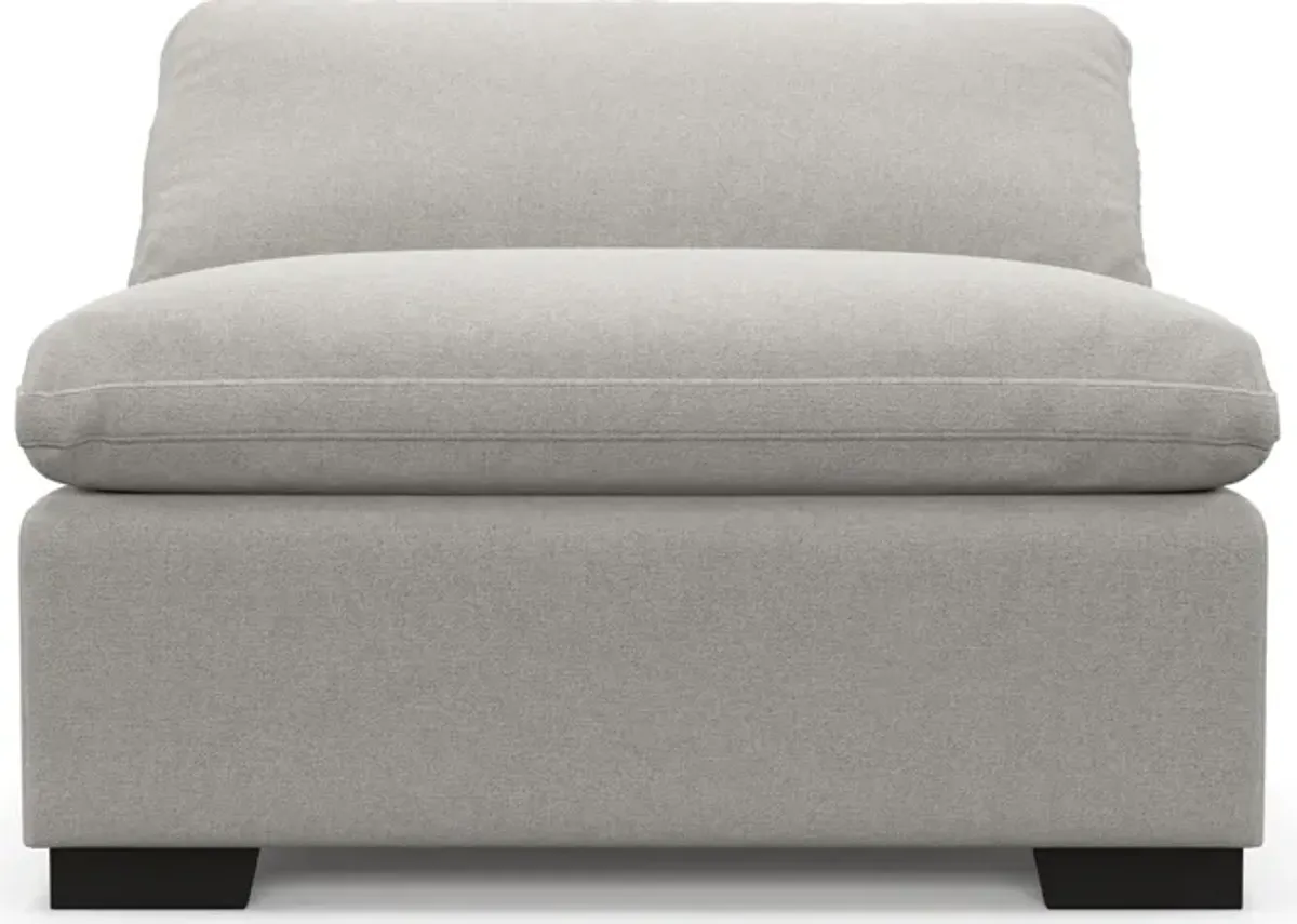 Plush Core Comfort Armless Chair - Basker Dove