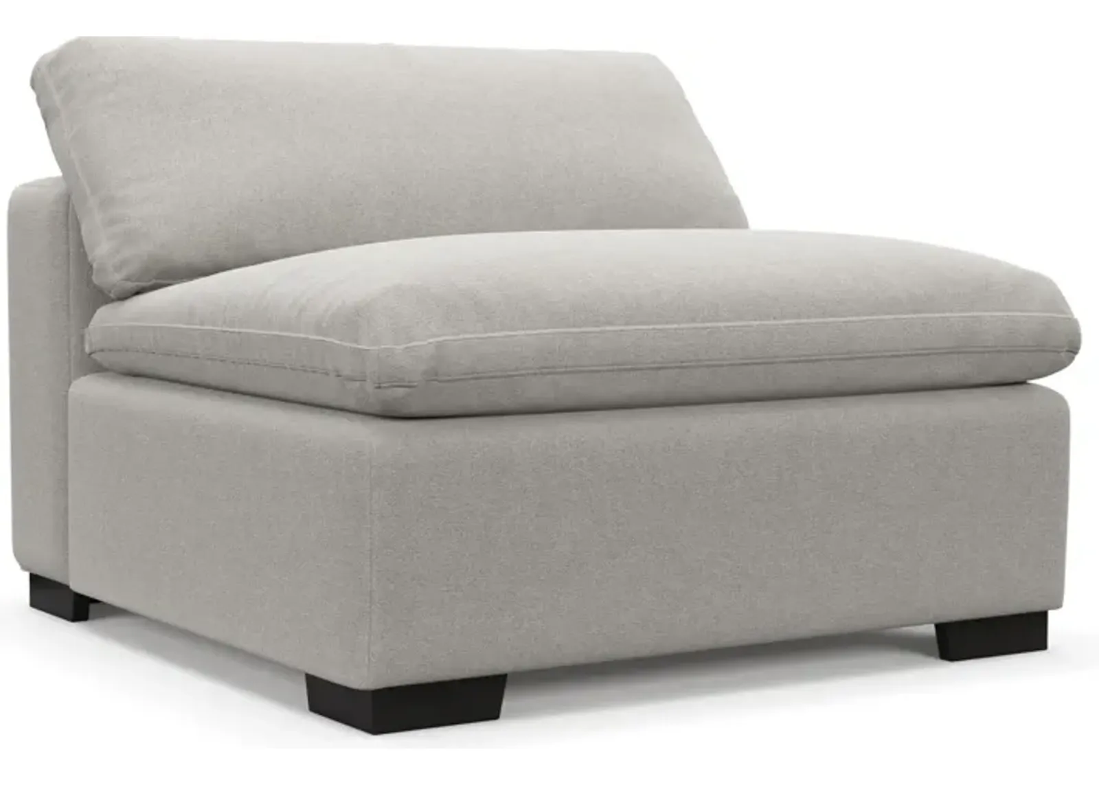 Plush Core Comfort Armless Chair - Basker Dove