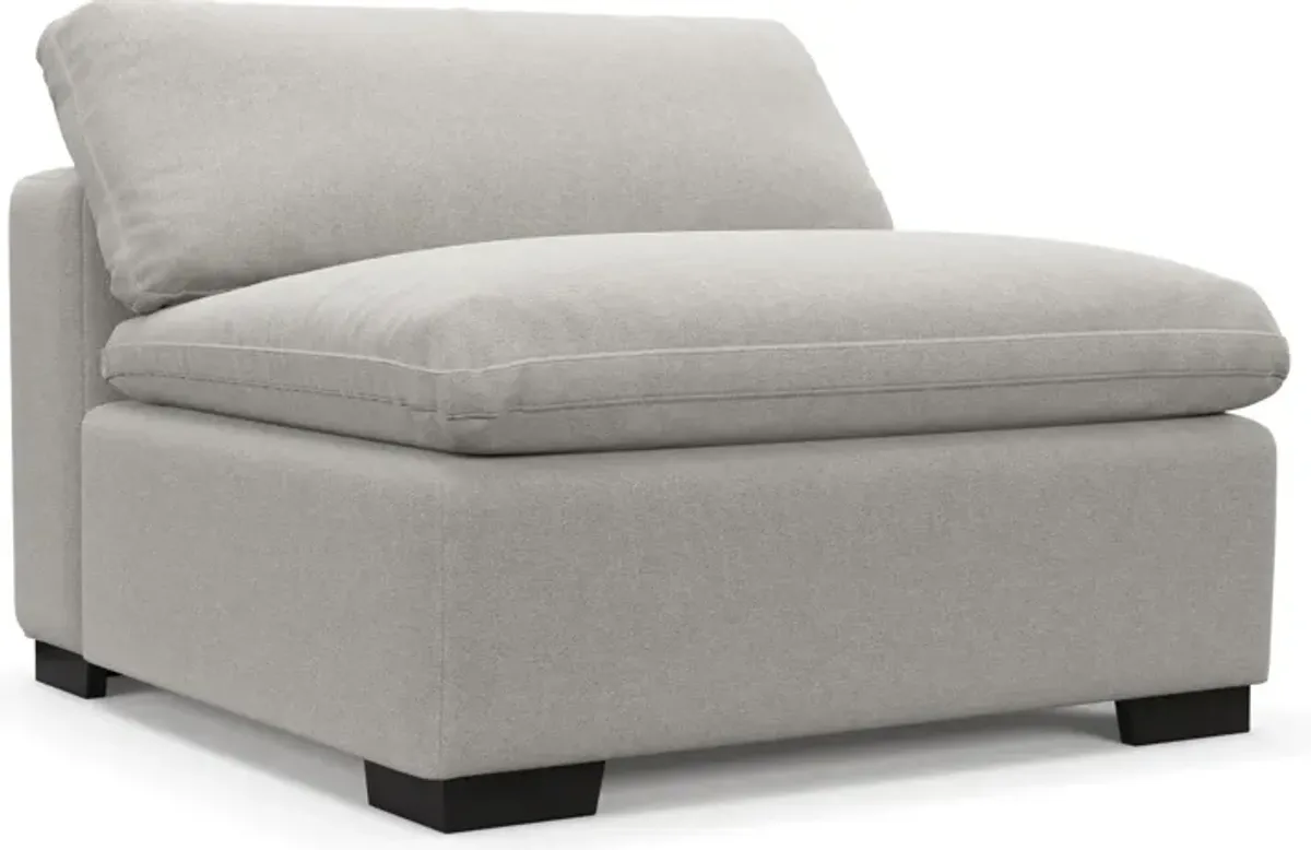 Plush Core Comfort Armless Chair - Basker Dove