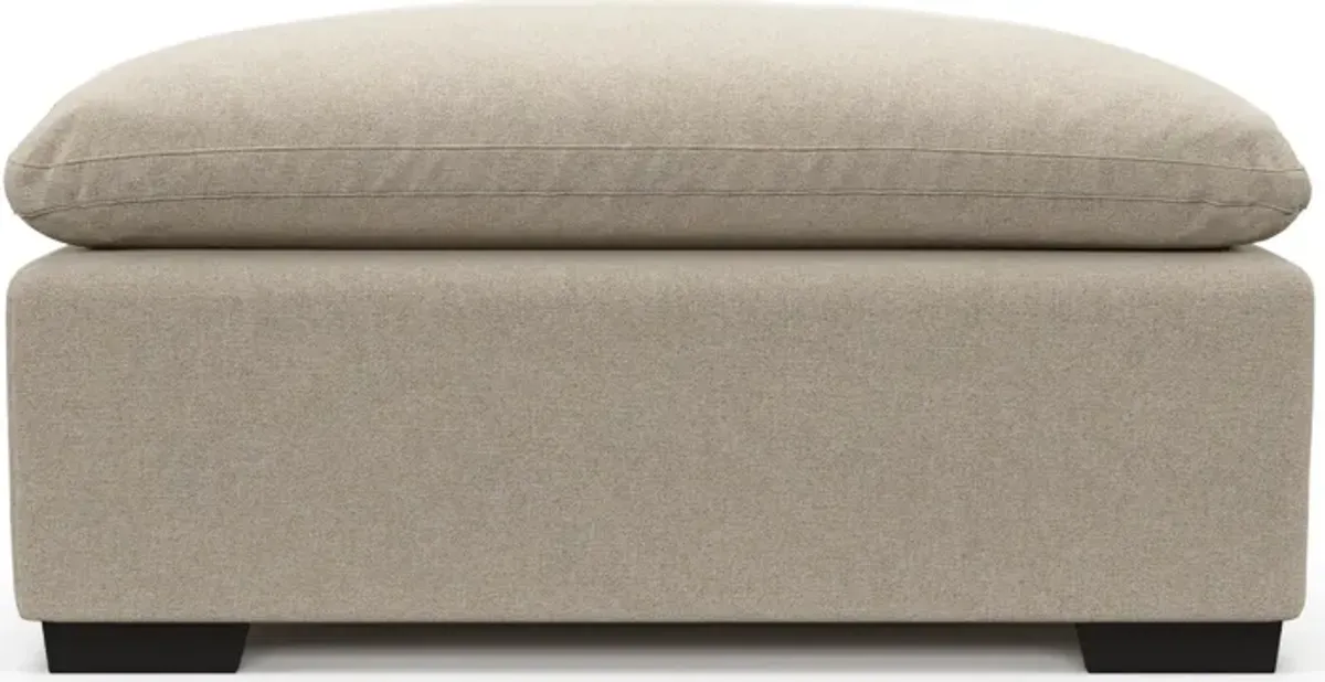 Plush Core Comfort Ottoman - Basker Antique