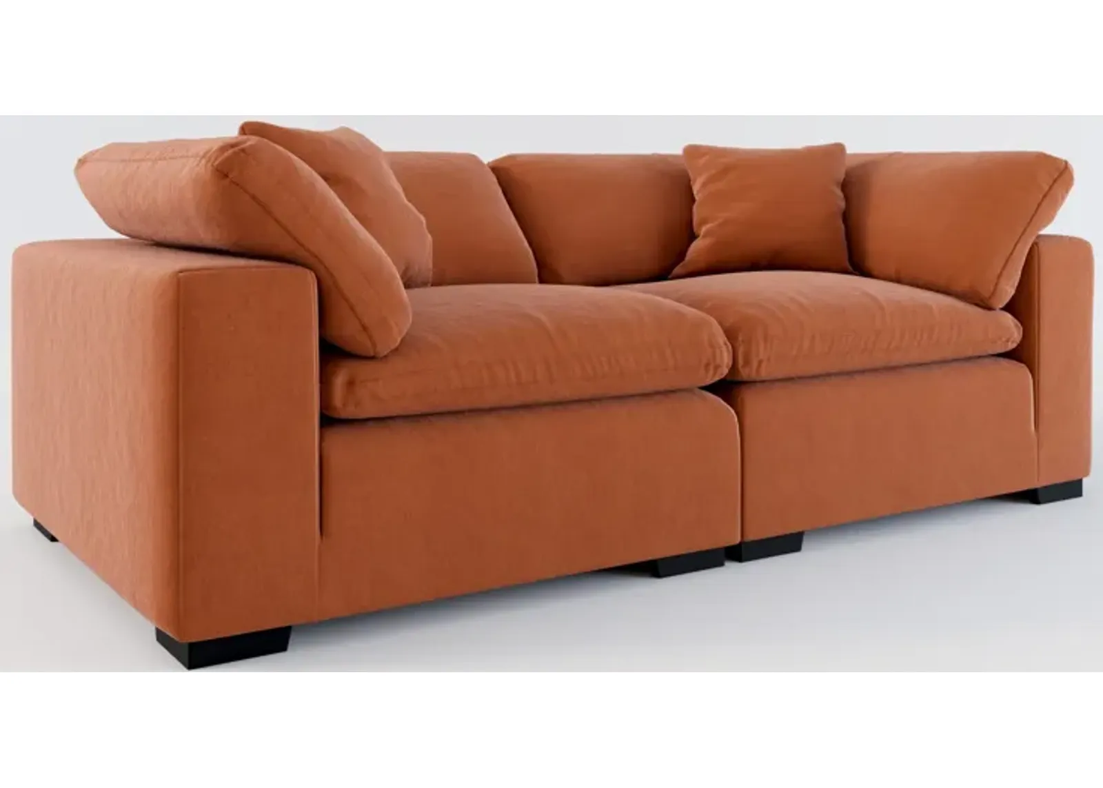 Plush Core Comfort 2-Piece Sofa - Merrimac Brick