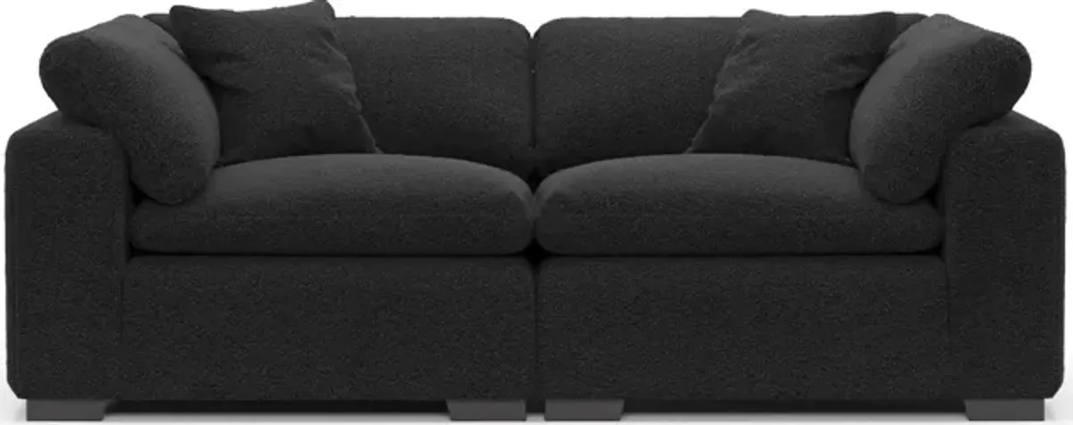 Plush Core Comfort 2-Piece Sofa - Bloke Obsidian