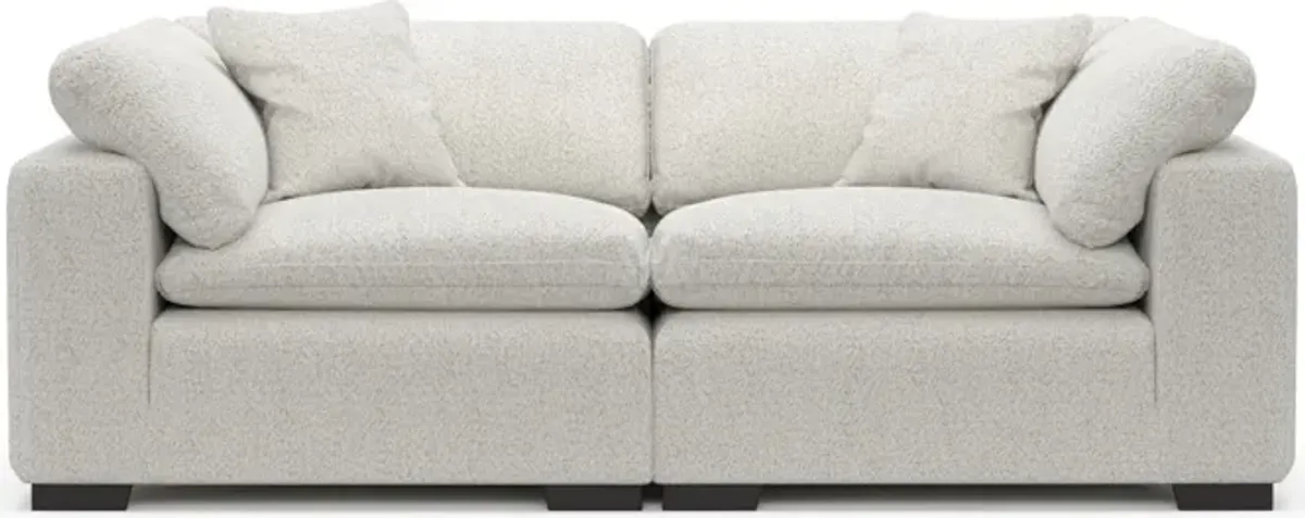 Plush Core Comfort 2-Piece Sofa - River Rock Ivory