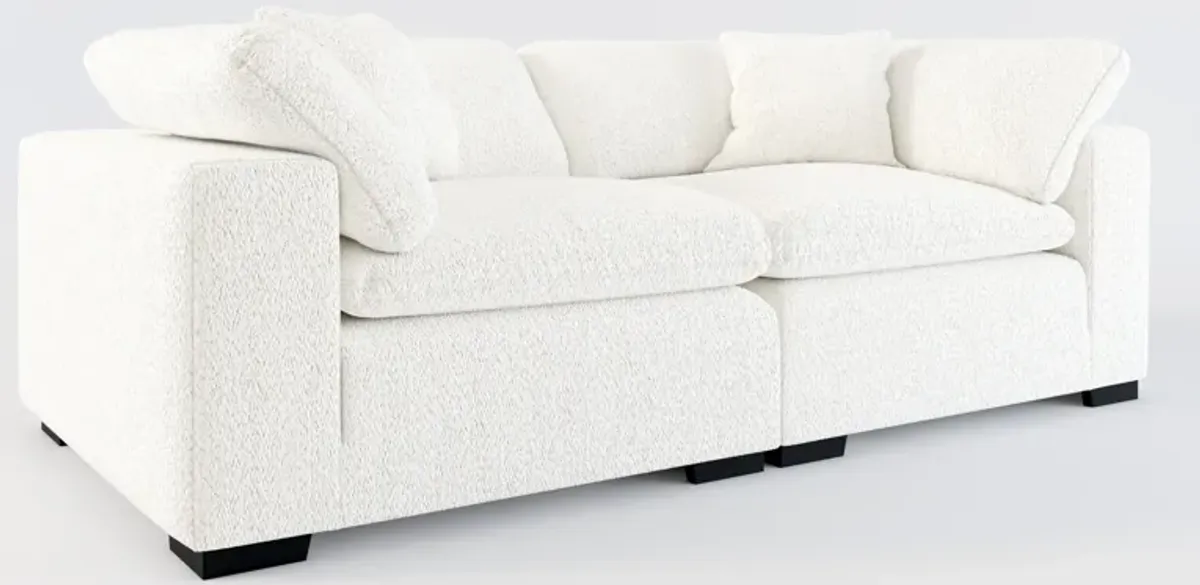 Plush Core Comfort 2-Piece Sofa - River Rock Ivory