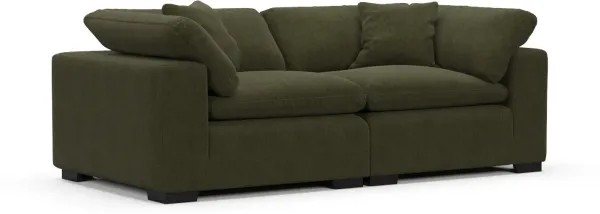Plush Core Comfort Sofa - Marina Moss