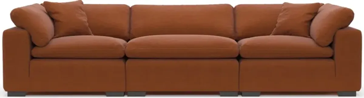 Plush Core Comfort 3-Piece Sofa - Merrimac Brick