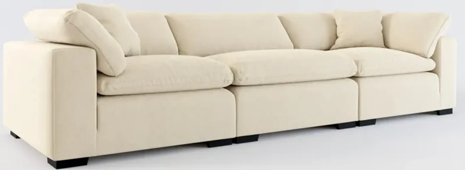 Plush Core Comfort 3-Piece Sofa - Merrimac Ecru