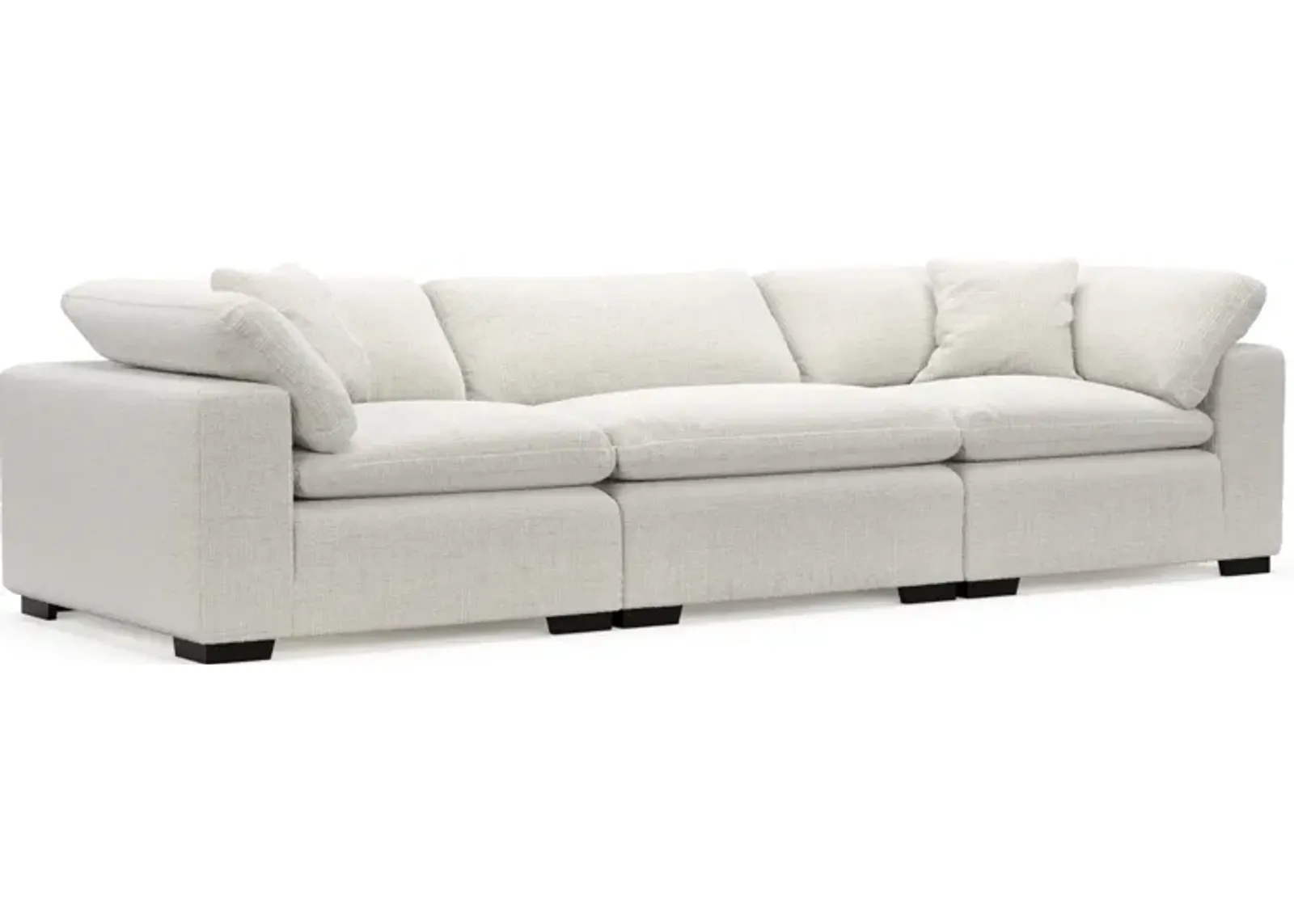 Plush Core Comfort 3-Piece Sofa - Bantu Pearl