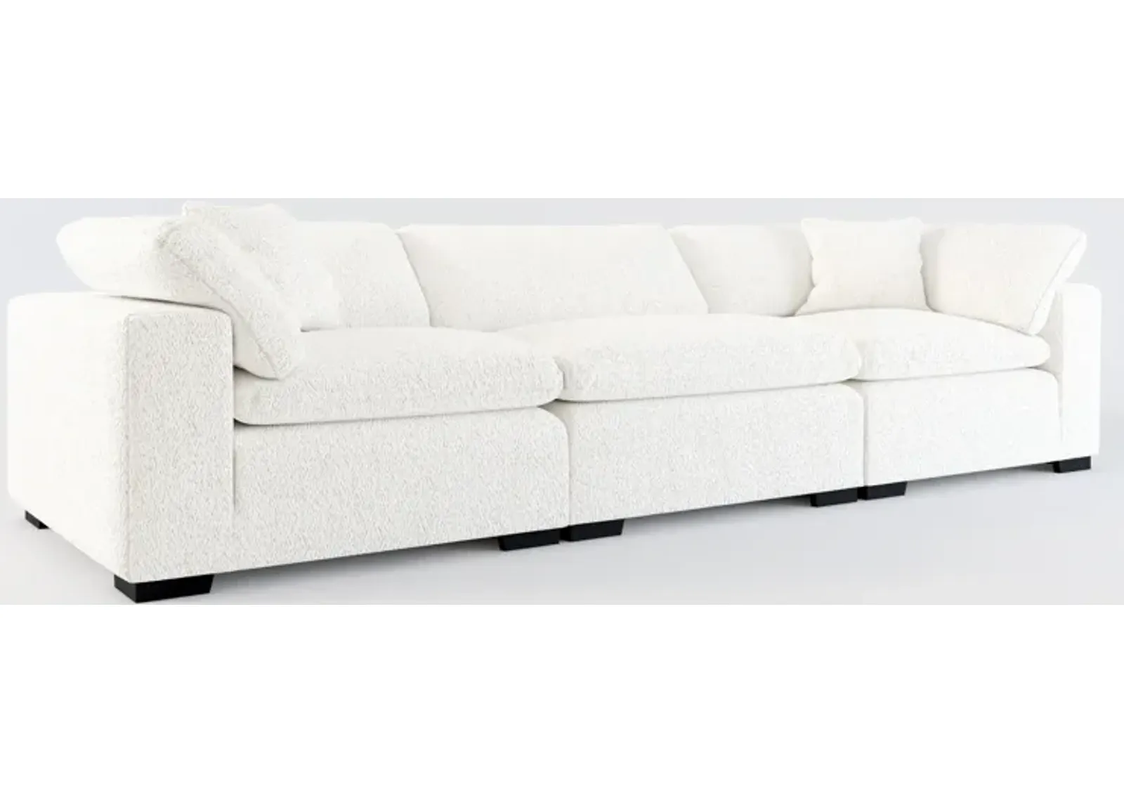 Plush Core Comfort 3-Piece Sofa - River Rock Ivory