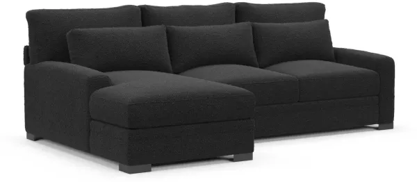 Boston Hybrid Comfort Sectional - Bloke Obsidian