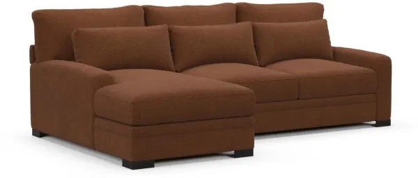 Boston Hybrid Comfort Sectional - Nora Chocolate