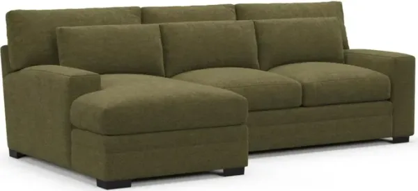 Boston Hybrid Comfort Sectional - Expedition Olive