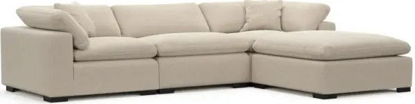 Plush Core Comfort 3-Piece Sofa and Ottoman - Basker Antique