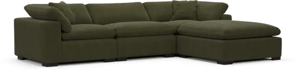 Plush Core Comfort Sectional - Marina Moss