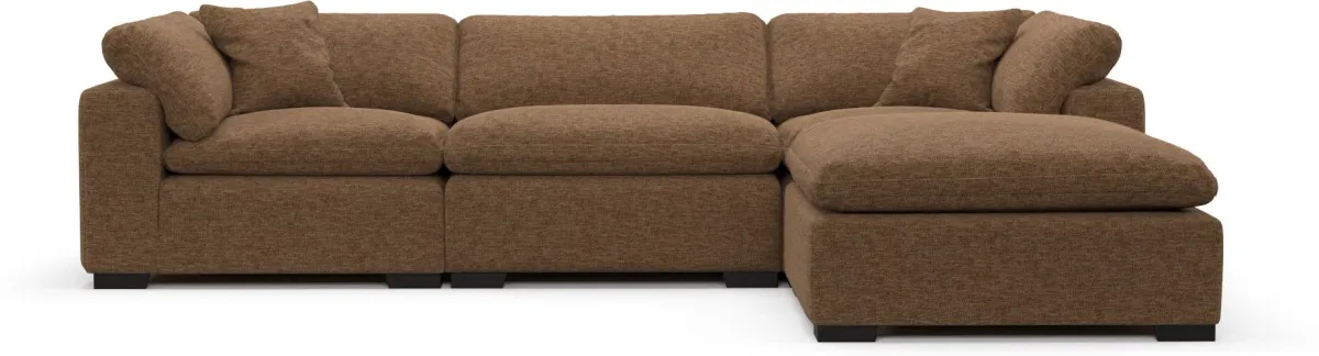 Plush Core Comfort Sectional - Balvi Truffle