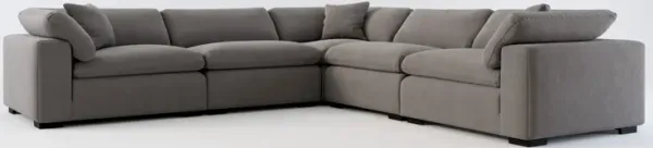 Plush Core Comfort 5-Piece Sectional - Merrimac Ash