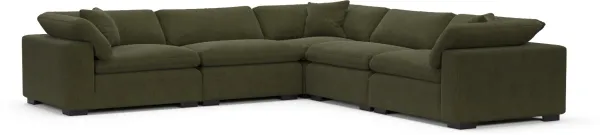 Plush Core Comfort Sectional - Marina Moss