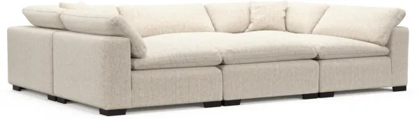 Plush Core Comfort Sectional - Haley Ivory