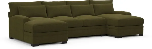 Winston Hybrid Comfort Sectional - Midcentury Peat