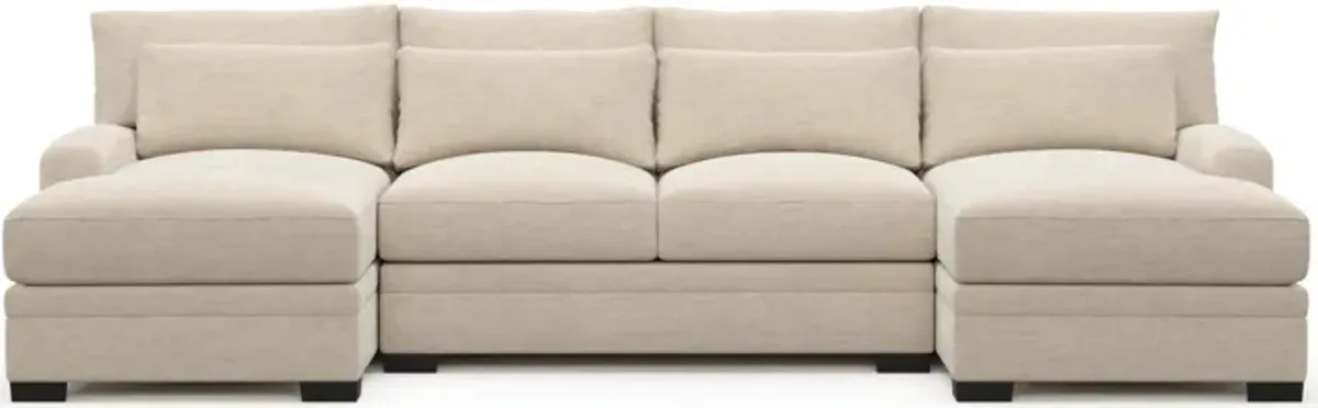 Winston Hybrid Comfort Sectional - Luscious Champagne