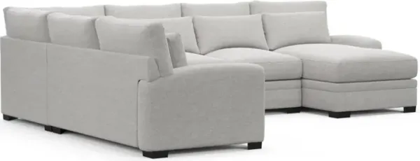 Boston Hybrid Comfort Sectional - Adario Fog