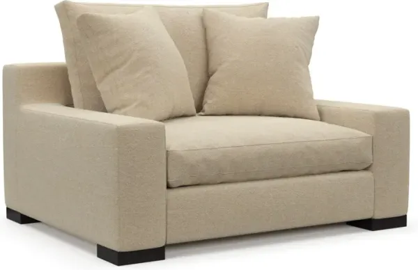 Ethan Foam Comfort Chair and a Half - Midcentury Sand