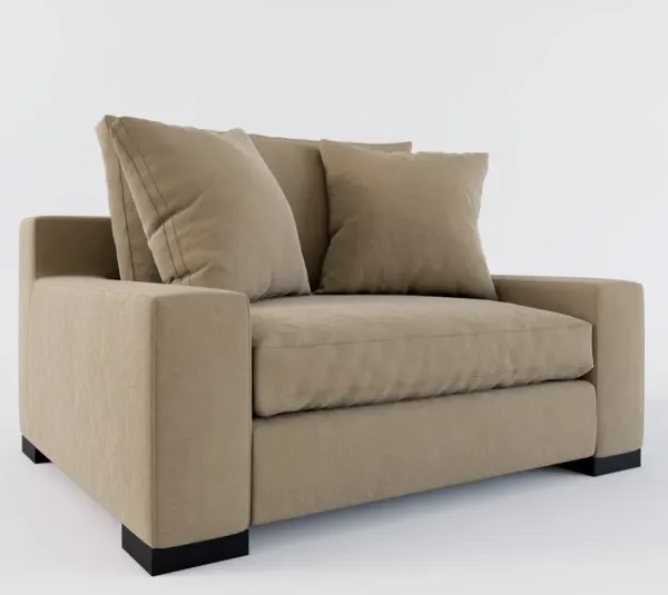 Ethan Hybrid Comfort Chair and a Half - Merrimac Brownstone