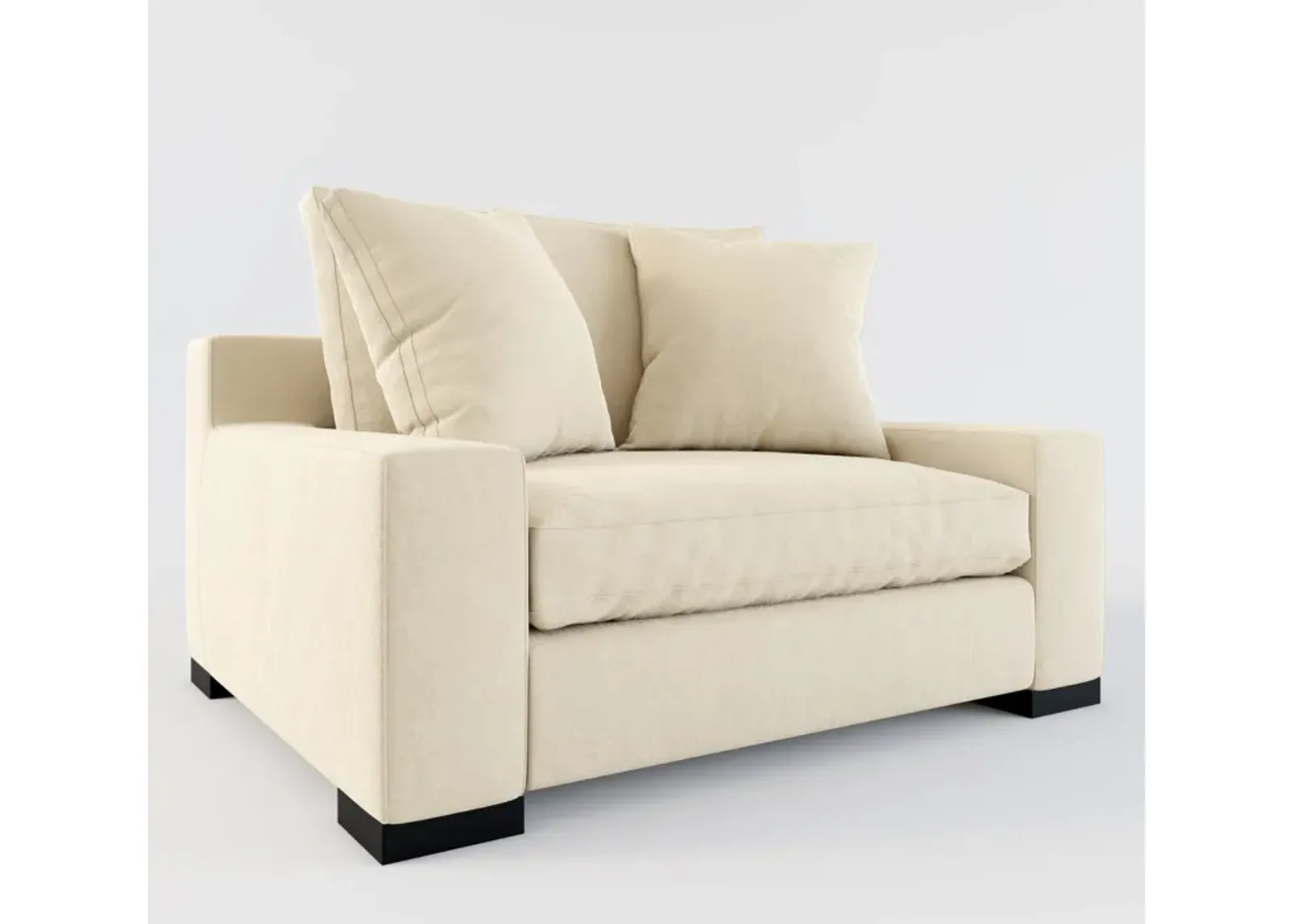 Ethan Hybrid Comfort Chair and a Half - Merrimac Ecru