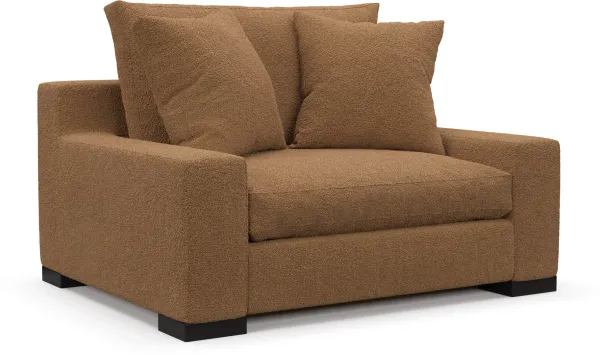 Ethan Hybrid Comfort Chair and a Half - Texel Caramel