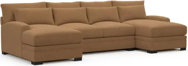 Boston Hybrid Comfort Sectional - Texel Caramel