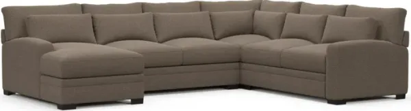 Boston Hybrid Comfort Sectional - Liv Umber