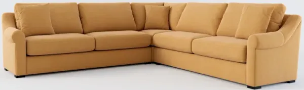 Bowery Foam Comfort 3-Piece Sectional - Merrimac Topaz