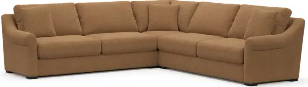 Bowery Foam Comfort Sectional - Texel Caramel