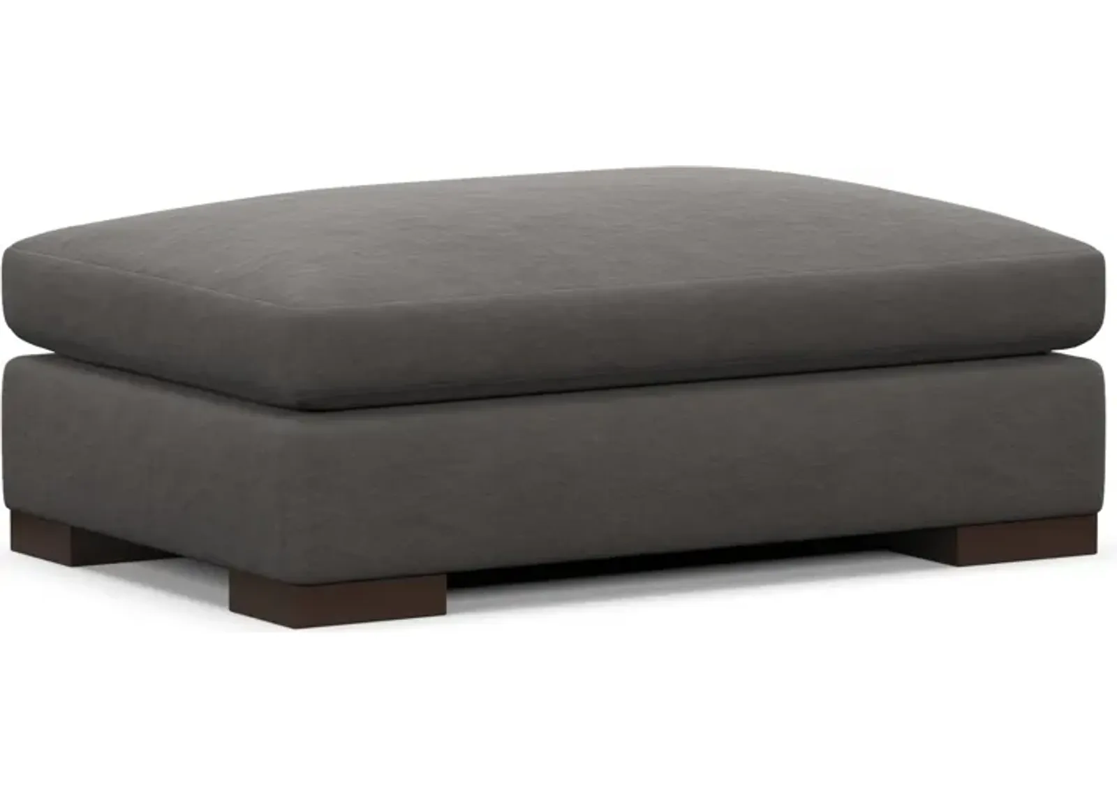 Ethan Foam Comfort Ottoman - Merrimac Ash