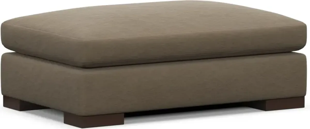 Ethan Foam Comfort Ottoman - Merrimac Brownstone