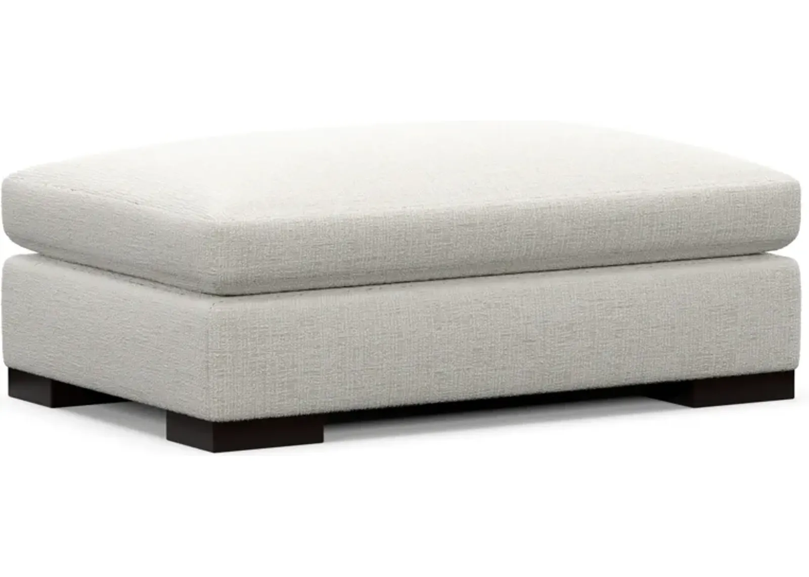 Ethan Foam Comfort Ottoman - Bantu Pearl